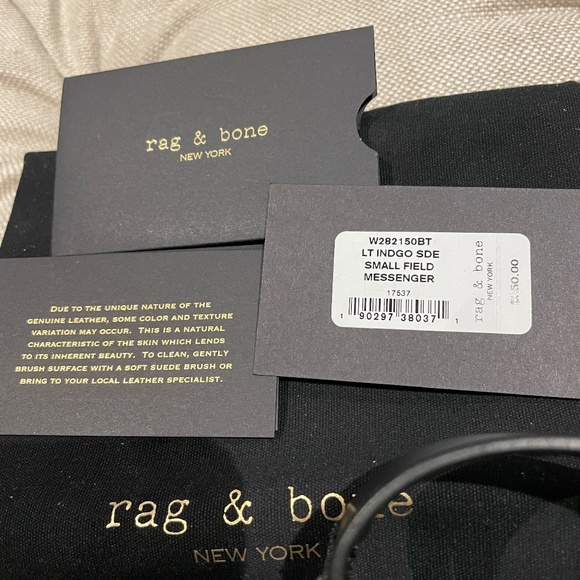 NEW Rag & Bone Studded Leather Small Field Messenger Bag - Picture 6 of 8